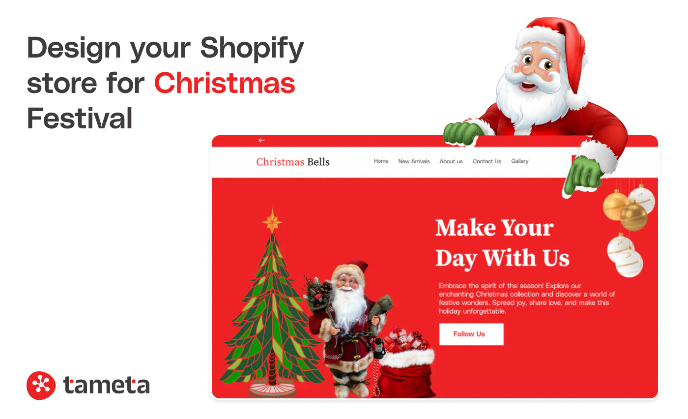 How to design your Shopify store for Christmas to increase product sales 2023 How to design your Shopify store for Christmas to increase product sales 2023