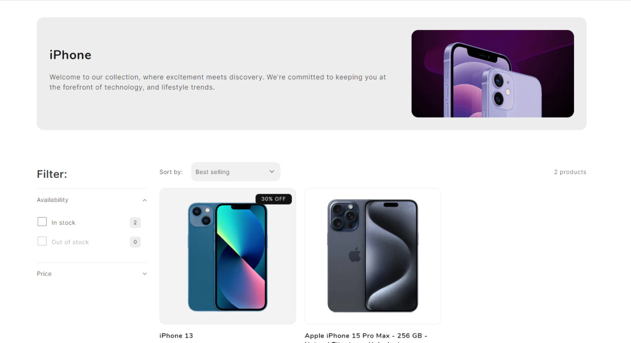 Electric Hub: PLP Page Free Shopify Themes Electric Hub: PLP Page Free Shopify Themes