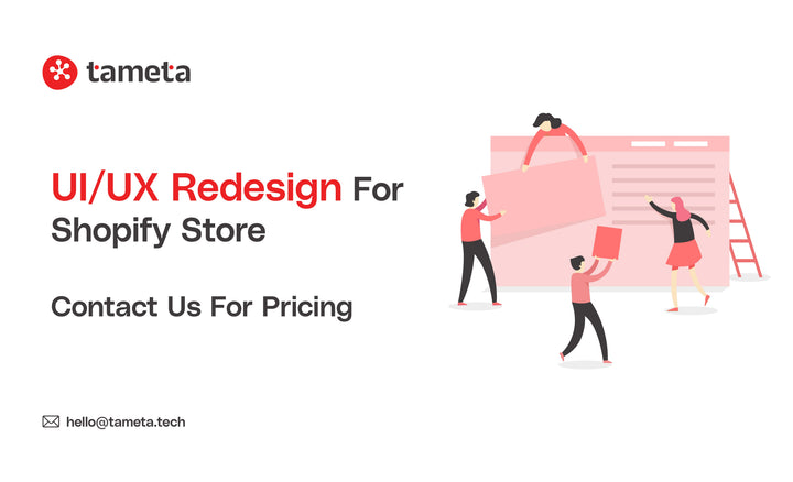 UI/UX redesign for Shopify store homepage layout concept