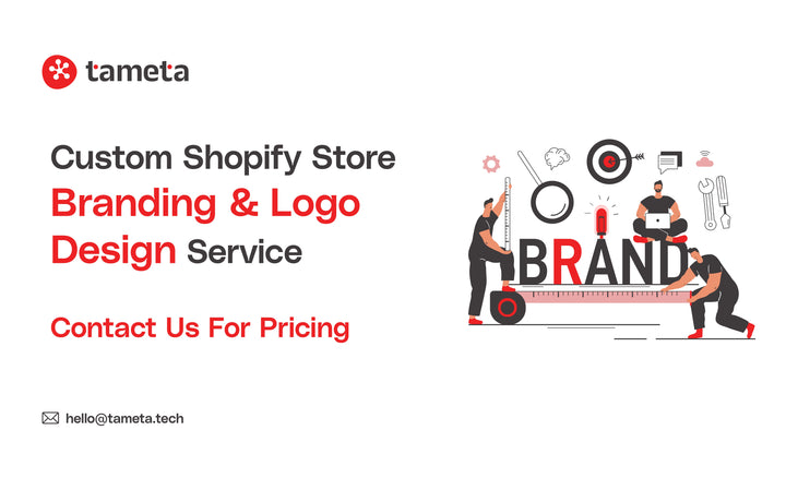 Professional Shopify Store Branding and Logo Design Service by Tameta Tech for Ecommerce Businesses