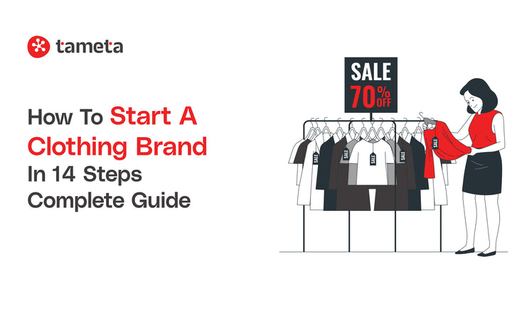 Start a clothing brand online with expert Shopify development by Tameta Tech for your success.