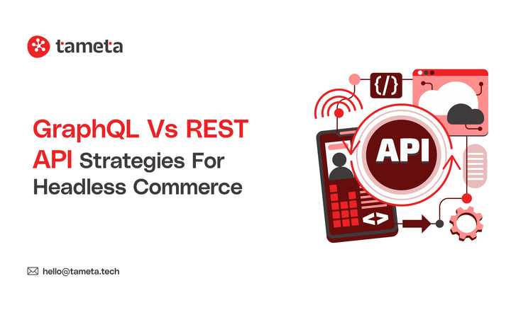 Diagram showing data fetching differences in GraphQL vs REST API for ecommerce.
