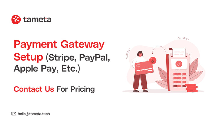 Secure Payment Gateway Setup for ecommerce websites by Tameta Tech experts