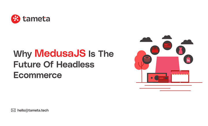 MedusaJS headless ecommerce platform architecture diagram showing decoupled frontend and backend commerce engine integration
