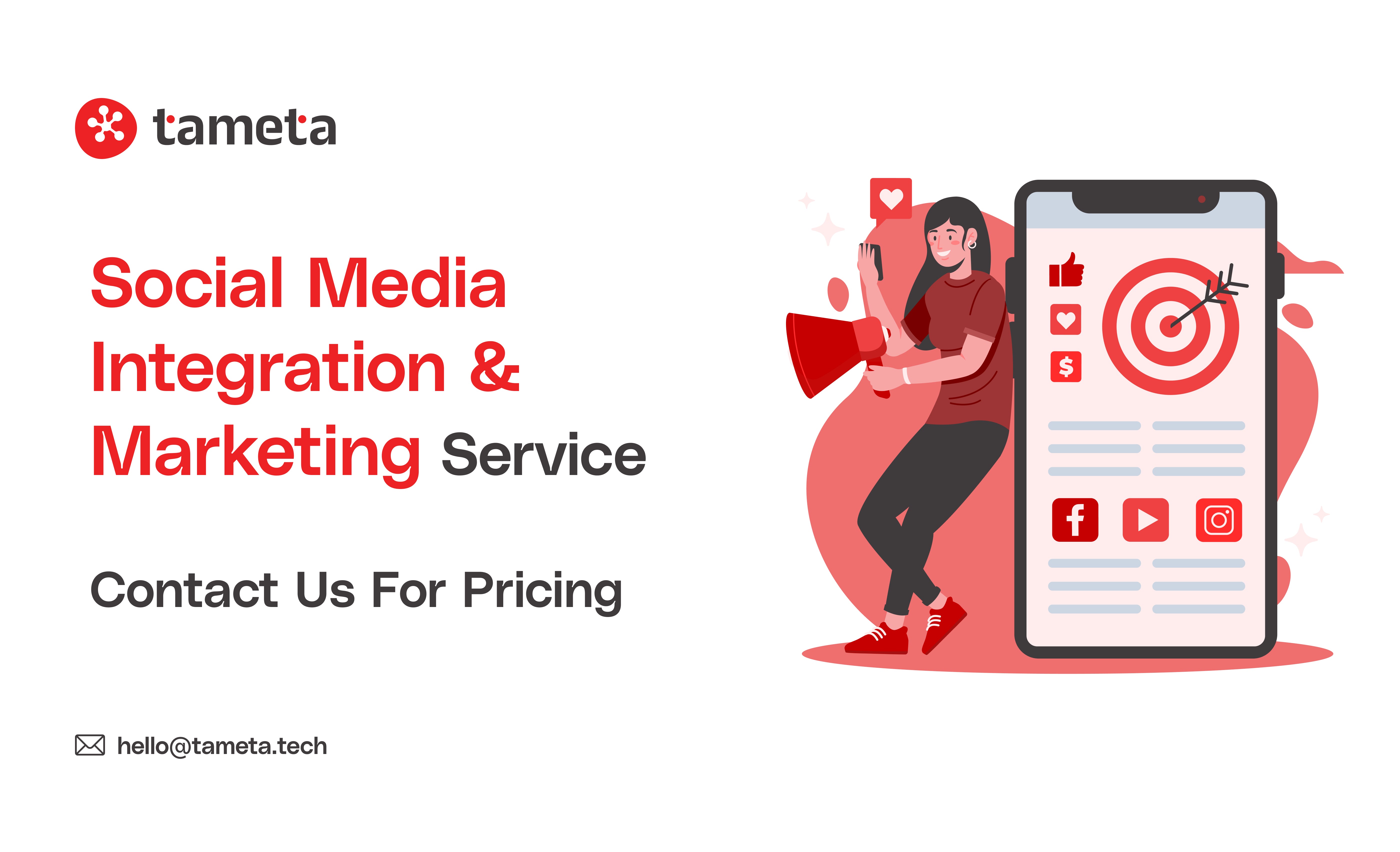 Social Media Integration & Marketing Service | Tameta Tech