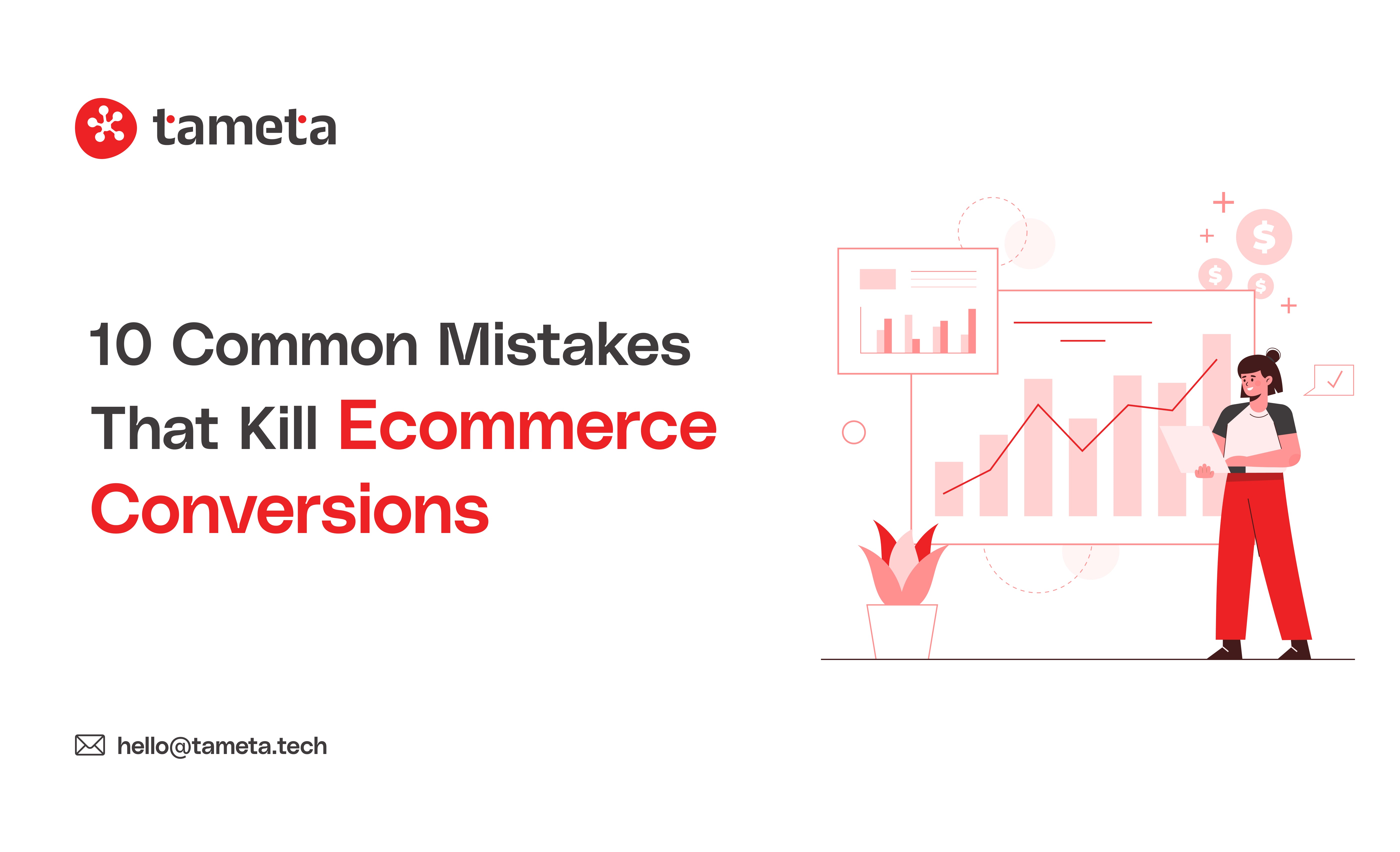 Ecommerce conversions dashboard showing rising sales graph and key performance metrics for an online store owner to analyse trends