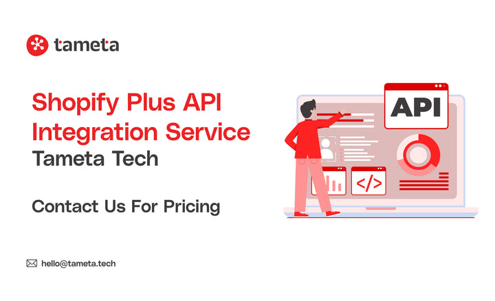 Expert Shopify Plus API Integration services by Tameta Tech connecting ecommerce systems for seamless automation.