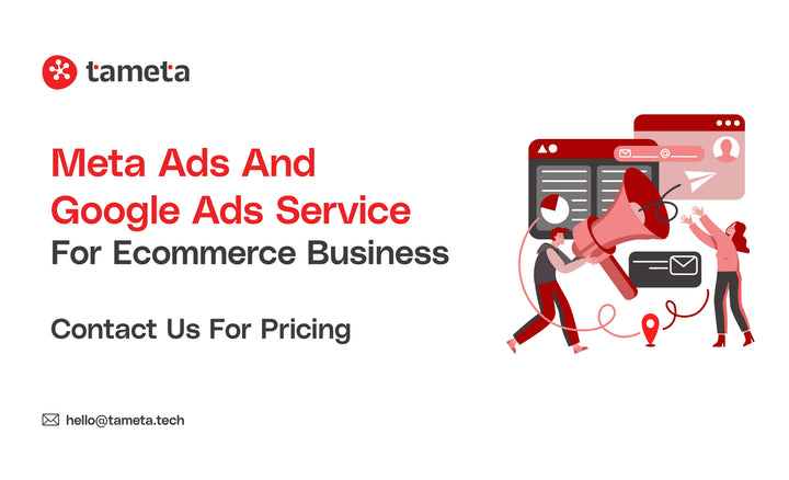 Meta Ads and Google Ads management for ecommerce business growth by Tameta Tech India