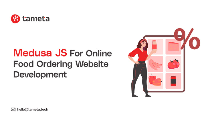 "Medusa JS headless ecommerce platform dashboard for online food ordering website development"