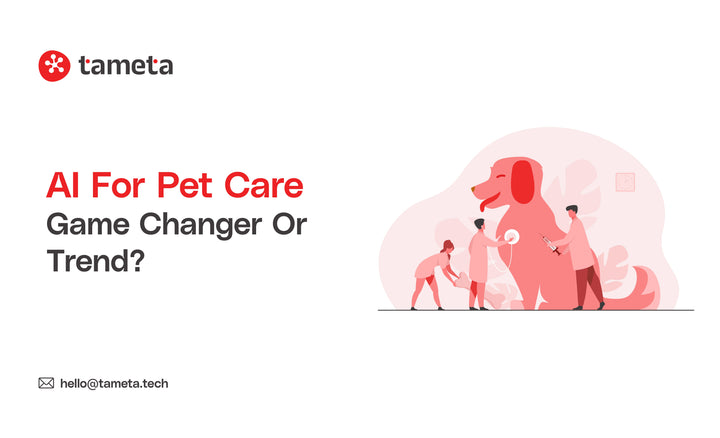 AI for pet care monitoring system tracking dog health with smart collar and real-time data analysis on smartphone