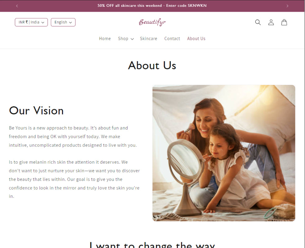 Beautifyr: Laptop View Shopify Themes