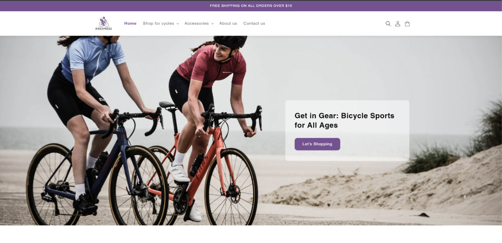 Bicycle Sports for All Ages: Free Shopify Theme